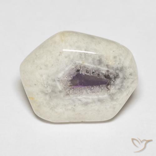 9.18ct طبيعي متعدد الألوان شريحة الجيود الجمشتية, فانسى, شفاف