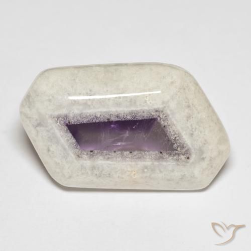 23.79ct طبيعي متعدد الألوان شريحة الجمشت الجيود, فانسى, شفاف