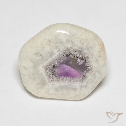 5.54ct طبيعي متعدد الألوان شريحة الجيود الجمشتية, فانسى, شفاف