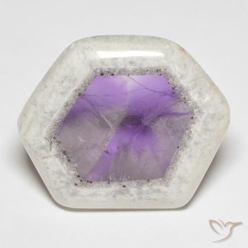 39.11ct طبيعي متعدد الألوان شريحة الجيود الجمشتية, فانسى, شفاف