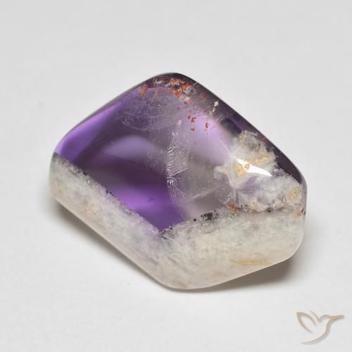 16.04ct طبيعي متعدد الألوان شريحة الجيود الجمشتية, فانسى, شفاف