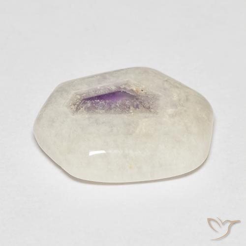 7.46ct طبيعي متعدد الألوان شريحة الجيود الجمشتية, فانسى, شفاف
