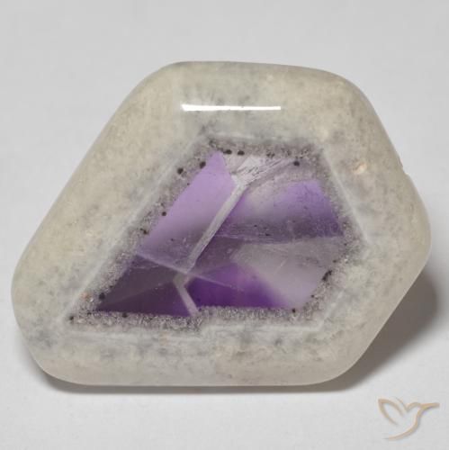 21.95ct طبيعي متعدد الألوان شريحة الجيود الجمشتية, فانسى, شفاف
