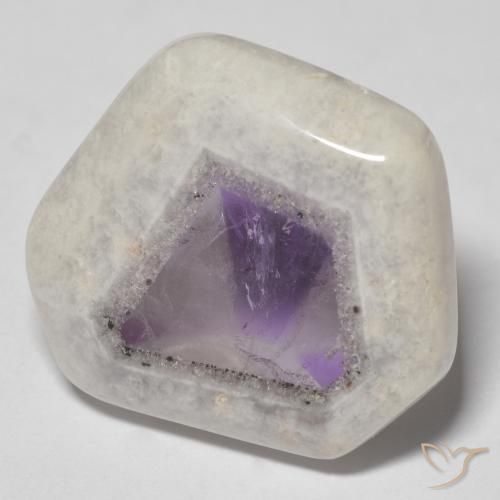 24.02ct طبيعي متعدد الألوان شريحة الجيود الجمشتية, فانسى, شفاف