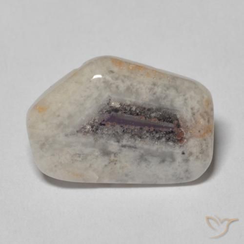 6.15ct طبيعي متعدد الألوان شريحة الجيود الجمشتية, فانسى, شفاف