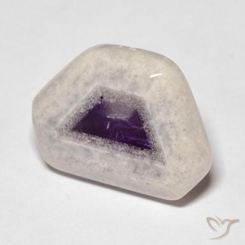 14.42ct طبيعي متعدد الألوان شريحة الجيود الجمشتية, فانسى, شفاف