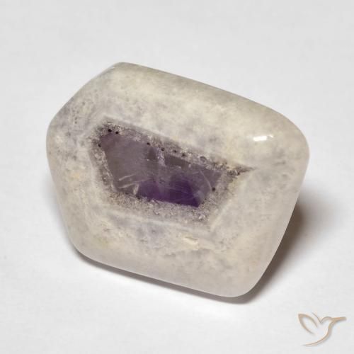 14.31ct طبيعي متعدد الألوان شريحة الجيود الجمشتية, فانسى, شفاف