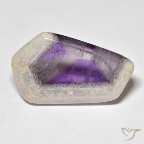 26.36ct طبيعي متعدد الألوان شريحة الجيود الجمشتية, فانسى, شفاف