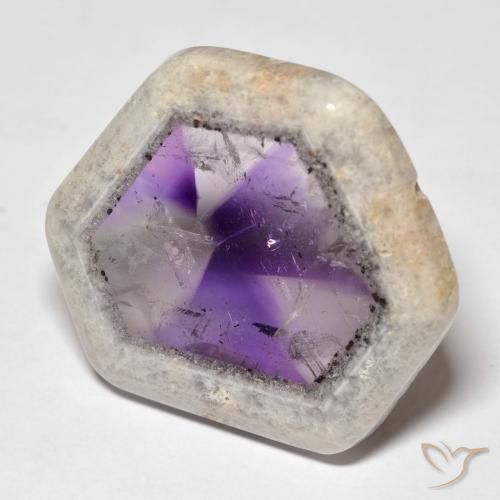 39.70ct طبيعي متعدد الألوان شريحة الجيود الجمشتية, فانسى, شفاف