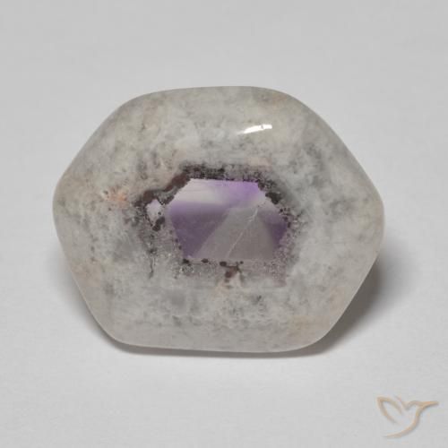11.44ct طبيعي متعدد الألوان شريحة الجيود الجمشتية, فانسى, شفاف