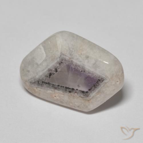7.57ct طبيعي متعدد الألوان شريحة الجيود الجمشتية, فانسى, شفاف