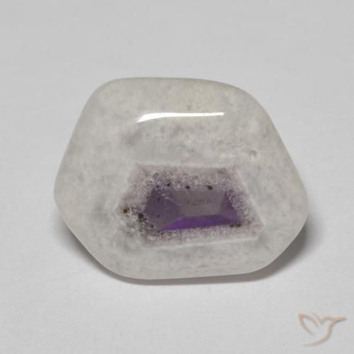 9.26ct طبيعي متعدد الألوان شريحة الجيود الجمشتية, فانسى, شفاف