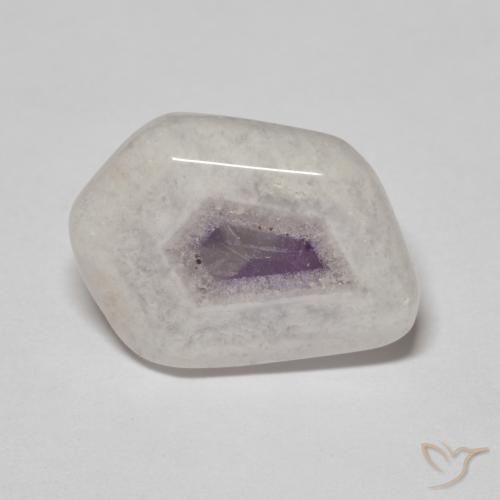 8.08ct طبيعي متعدد الألوان شريحة الجيود الجمشتية, فانسى, شفاف