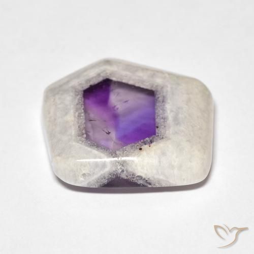 22.06ct طبيعي متعدد الألوان شريحة الجيود الجمشتية, فانسى, شفاف