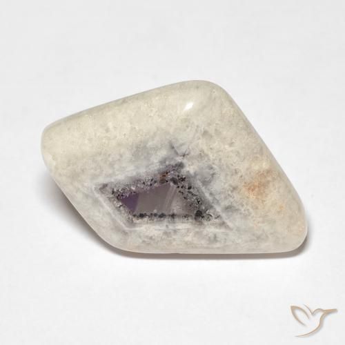 9.47ct طبيعي متعدد الألوان شريحة الجيود الجمشتية, فانسى, شفاف