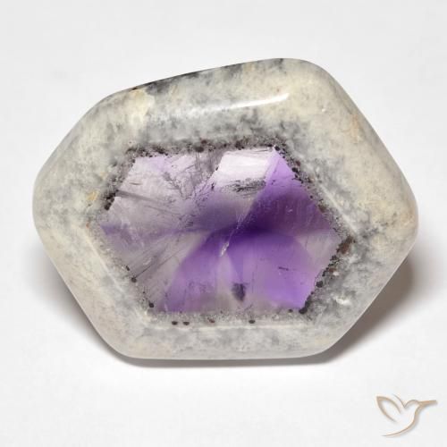 29.00ct طبيعي متعدد الألوان شريحة الجيود الجمشتية, فانسى, شفاف