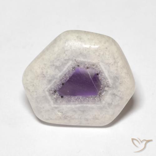 8.01ct طبيعي متعدد الألوان شريحة الجيود الجمشتية, فانسى, شفاف