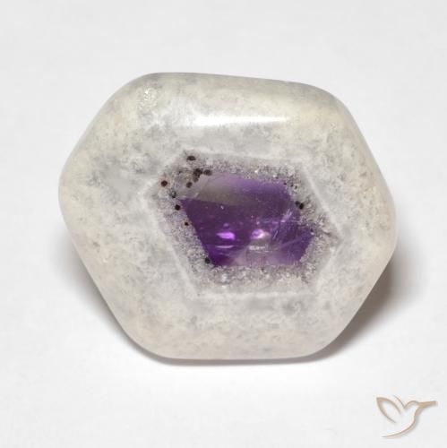 12.73ct طبيعي متعدد الألوان شريحة الجيود الجمشتية, فانسى, شفاف