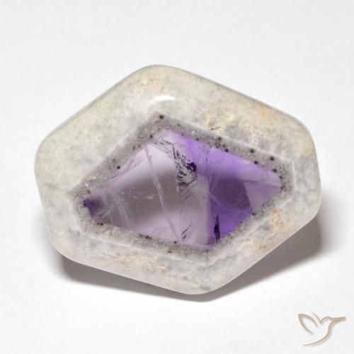 25.11ct طبيعي متعدد الألوان شريحة الجيود الجمشتية, فانسى, شفاف
