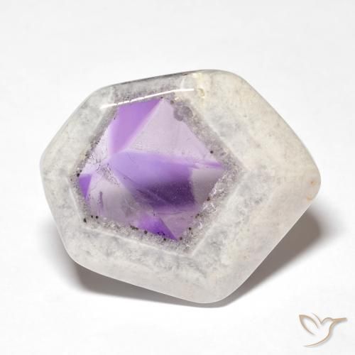 28.71ct طبيعي متعدد الألوان شريحة الجمشت الجيود, فانسى, شفاف
