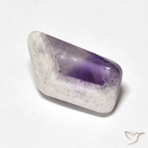 9.76ct طبيعي متعدد الألوان شريحة الجيود الجمشتية, فانسى, شفاف