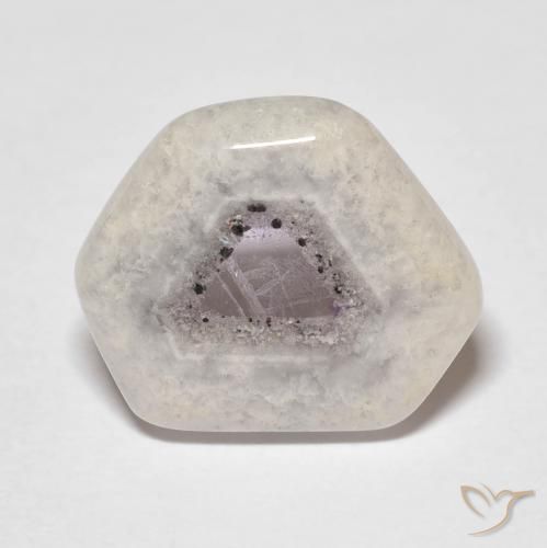 6.24ct طبيعي متعدد الألوان شريحة الجيود الجمشتية, فانسى, شفاف