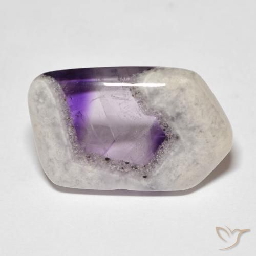 13.50ct طبيعي متعدد الألوان شريحة الجيود الجمشتية, فانسى, شفاف