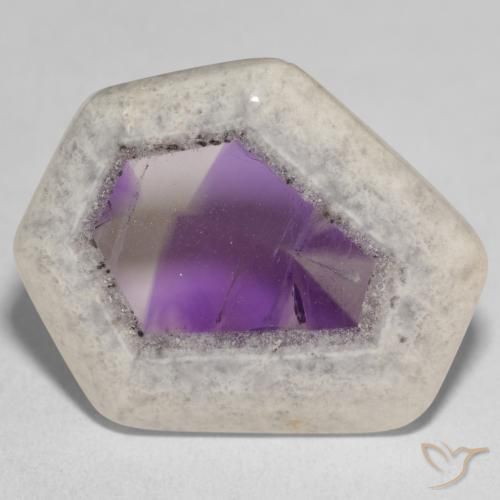 29.19ct طبيعي متعدد الألوان شريحة الجيود الجمشتية, فانسى, شفاف