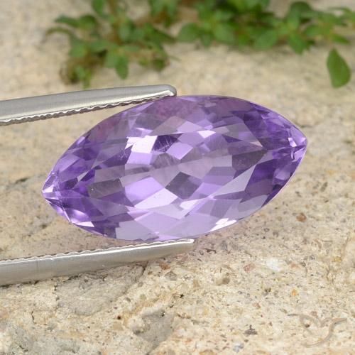 7.27ct طبيعي بنفسجى سوسنى غامق جمشت, ماركيز, قليلا جدا