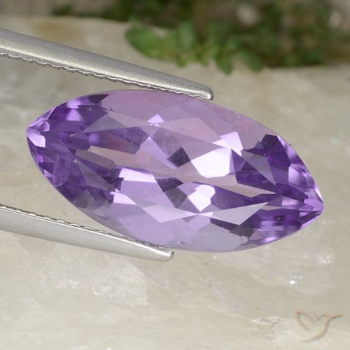 6.53ct طبيعي بنفسجى متوسط جمشت, ماركيز, قليلا جدا