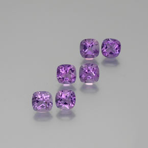 أحجار جمشت البنفسجي طبيعية، قطع وسادة، قليلا جدا، وزنها  قيراط