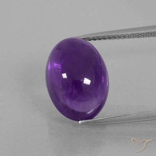 8.04ct طبيعي بنفسجى متوسط جمشت, بيضوي, شفاف