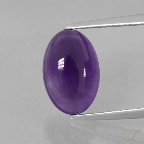 4.04ct طبيعي بنفسجى فاتح-متوسط جمشت, بيضوي, شفاف