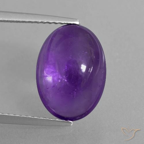 6.23ct طبيعي بنفسجى فاتح-متوسط جمشت, بيضوي, شفاف
