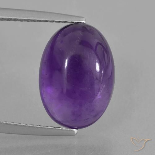6.30ct طبيعي بنفسجى فاتح-متوسط جمشت, بيضوي, شفاف