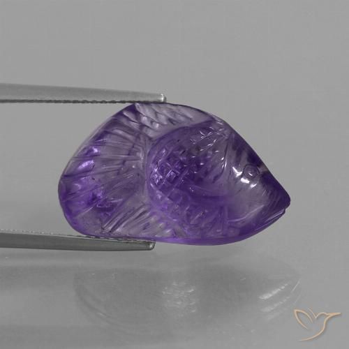 10.58ct طبيعي بنفسجى متوسط جمشت, فانسى, شفاف