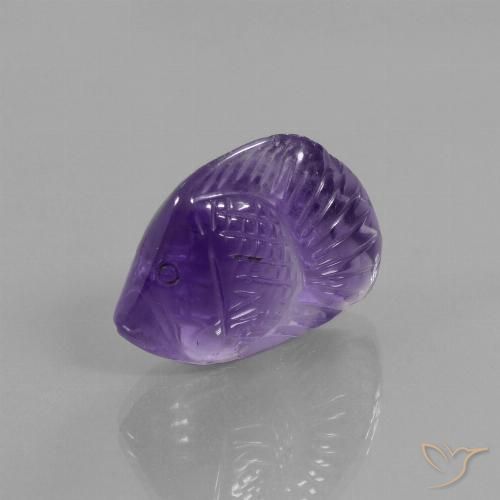 15.38ct طبيعي بنفسجى متوسط جمشت, فانسى, شفاف