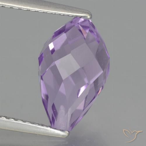 3.48ct طبيعي بنفسجى وردى فاتح جمشت, بريوليت, قليلا جدا