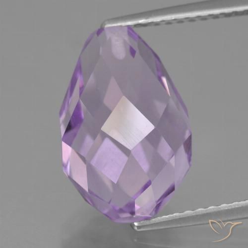 7.63ct طبيعي بنفسجى وردى فاتح جمشت, بريوليت, قليلا جدا
