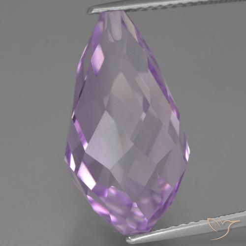 11.48ct طبيعي بنفسجى وردى فاتح جمشت, بريوليت, قليلا جدا
