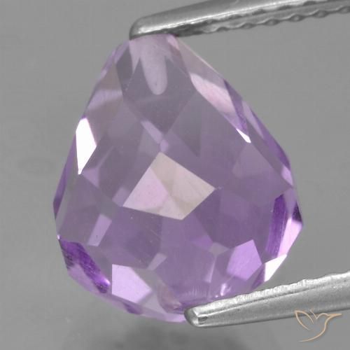 3.92ct طبيعي بنفسجى متوسط جمشت, بريوليت, قليلا جدا