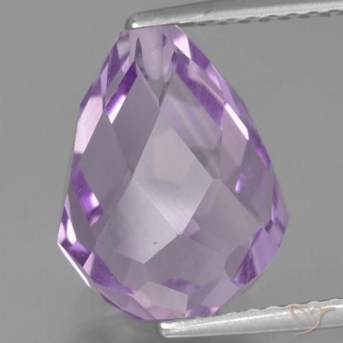 6.36ct طبيعي بنفسجى سوسنى وردى جمشت, بريوليت, قليلا جدا