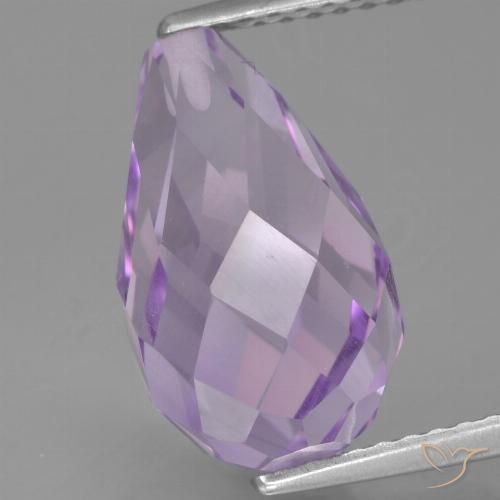 5.94ct طبيعي بنفسجى متوسط جمشت, بريوليت, قليلا جدا