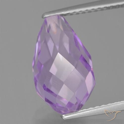 5.70ct طبيعي بنفسجى متوسط جمشت, بريوليت, قليلا جدا