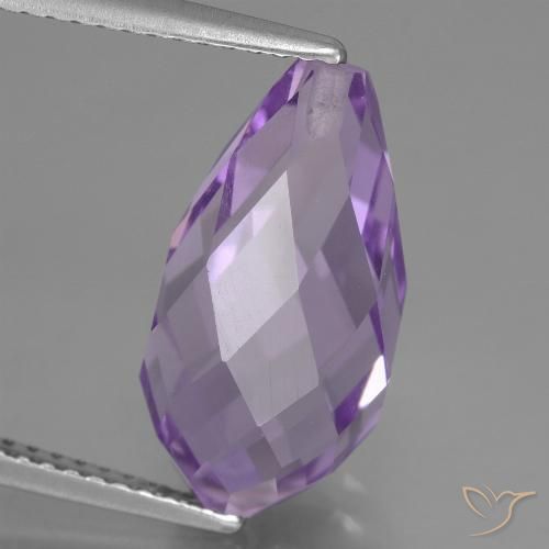 6.89ct طبيعي بنفسجى متوسط جمشت, بريوليت, قليلا جدا