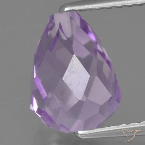 3.32ct طبيعي بنفسجى وردى فاتح جمشت, بريوليت, قليلا جدا