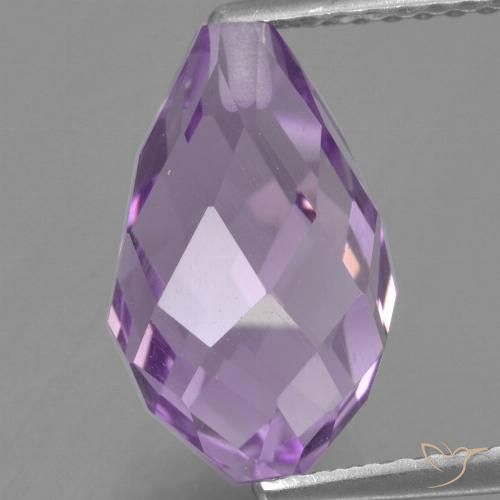 3.92ct طبيعي بنفسجى وردى متوسط جمشت, بريوليت, قليلا جدا