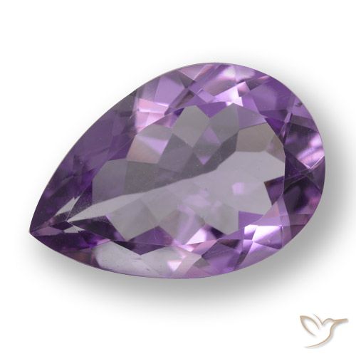 4.30ct طبيعي بنفسجى متوسط جمشت, شكل الكمثرى, قليلا جدا