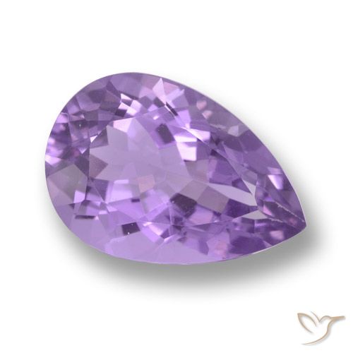 5.41ct طبيعي بنفسجى متوسط جمشت, شكل الكمثرى, VVS