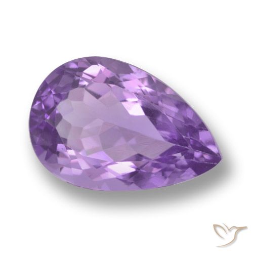 6.11ct طبيعي بنفسجى متوسط جمشت, شكل الكمثرى, VVS